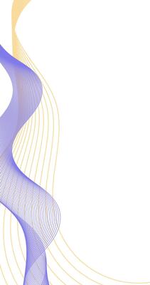 Abstract background with wavy blue lines and yellow line. illustration.
