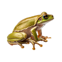 Tree frog climbing with sticky toes on a leaf nature close-up tropical environment macro perspective png