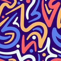 A colorful abstract pattern with shapes and lines vector