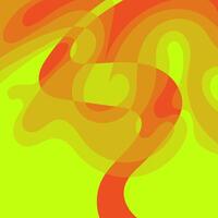 A colorful abstract image of a person in a yellow and orange dress vector