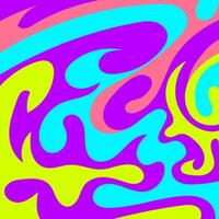 A psychedelic background with swirls and colors vector