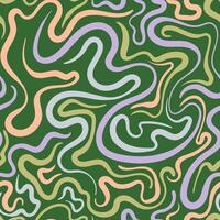 A green and purple pattern with wavy lines vector