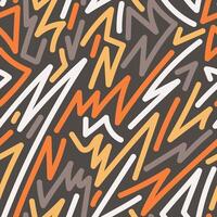 A pattern with orange and gray lines vector