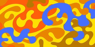A colorful abstract background with blue and orange swirls vector