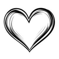 Creating Heart Shape with Light Trails on Black Background Design png