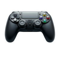 Black Gaming Controller with Colorful Buttons png
