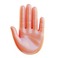 Realistic 3 Dimensions Rendering of a Human Hand png