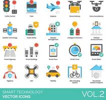 Smart technology icons set, vol 2 vector
