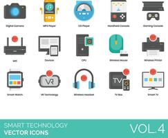 Smart technology icons set, volume 4 vector