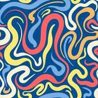 A colorful abstract pattern with wavy lines vector