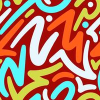 A colorful pattern with many different shapes vector