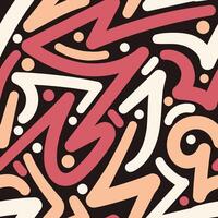 A colorful abstract pattern with many shapes vector