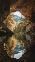 Cave in the nature photo