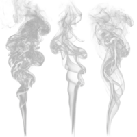 three different types of smoke on a white background png