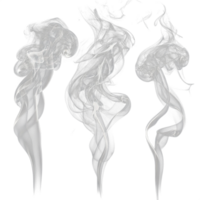 new elemant three different types of smoke on a transparent background png