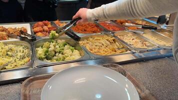 cauliflower and broccoli in the buffet choose the right diet cooked food video