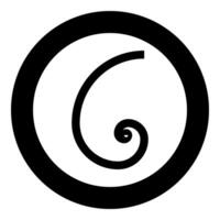 Golden ratio section Sacred geometry symbol ration proportions icon in circle round black color solid outline style vector