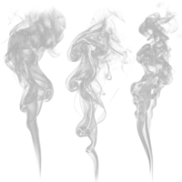 new three different types of smoke on a transparent background png