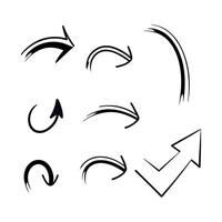 Hand drawn arrow Cursor vector
