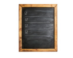 chalkboard with to do list and checkboxes, perfect for organizing tasks and reminders. Ideal for home or office use, adding rustic touch to your space png