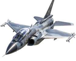 fighter jet with sleek design and advanced features, showcasing its powerful engines and weaponry. This aircraft represents modern military technology and aviation excellence png