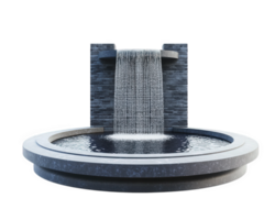 A fountain with water flowing out of it png