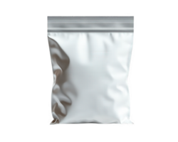 plain white packaging bag with resealable top, ideal for various products. This versatile bag is perfect for storage and organization, offering clean and simple design png