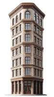 Modern building with unique architectural design, featuring multiple windows and rounded top. This structure stands out with its elegant facade and detailed craftsmanship png