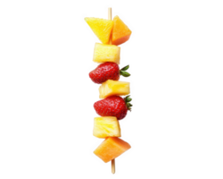 Fruit skewers on a black background png