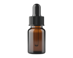 A small bottle of essential oil on a black background png