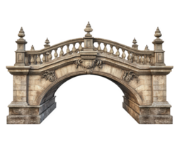 A stone bridge with arches and pillars png