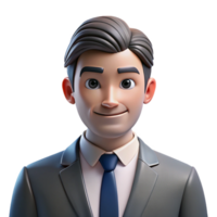 vibrant traditional Portrait of a business person in a suit, confident and ambitious, with sharp lighting and clean lines, in a corporate style authentic png
