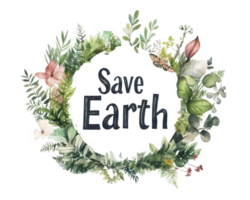 Save earth - save the planet png