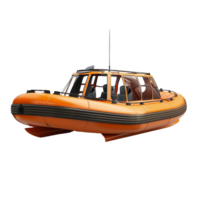 Highspeed Rigid Inflatable Boat with Enclosed Cabin for Rescue Operations png