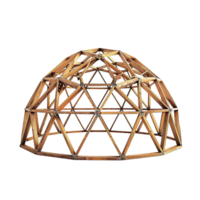 Wooden Geodesic Dome Structure Framework Architectural Model Kit png