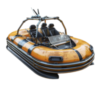 Futuristic Amphibious Vehicle Concept Design Yellow and Black png