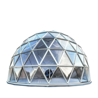 Stunning Geometric Glass Dome Structure Architectural Design png