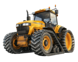 A tractor with large tires and tracks png