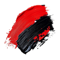 Abstract Red and Black Paint Strokes on White Background with Geometric Pattern png