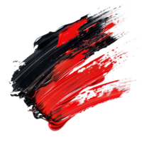 Abstract Red and Black Paint Swirl Artistic Expression Texture Background png
