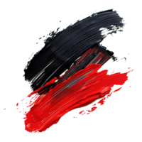 Abstract Red and Black Paint Strokes on White Background Geometric Pattern png