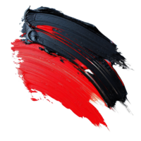 Red and Black Paint Strokes Artwork, Bold Color Swirls, Dynamic Brushstrokes, Expressive Texture, Modern Art, Visual Design Element png
