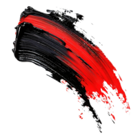 Abstract Red and Black Paint Stroke on White Background with Gray Vertical Lines png