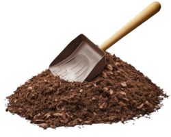 Shovel and soil png