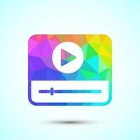 lectures icon design illustration, conference icon, Low poly vector
