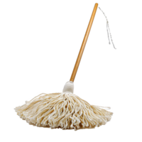 Classic String Mop with Wooden Handle for Efficient Floor Cleaning png