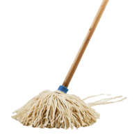 A Classic String Mop with Wooden Handle for Efficient Cleaning png
