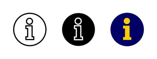 Information icon. Help and support illustration. Knowledge and assistance symbol for guidance, customer service and communication resources. vector