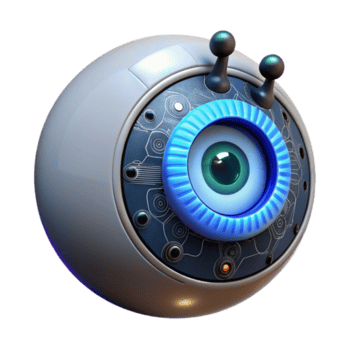 buitengewoon klassiek een single bionisch oog, iris gloeiend met binair code, ingewikkeld mechanisch details, donker en humeurig verlichting, biopunk stijl authentiek png