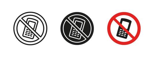 No phone icon. Mobile phone restriction illustration. Prohibited communication and signal ban symbol. Security, safety and policy enforcement concept. Warning and alert pictogram. vector